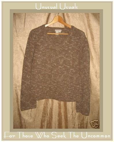 Royal Robbin Earthy Green Knit Pullover Sweater Top Medium