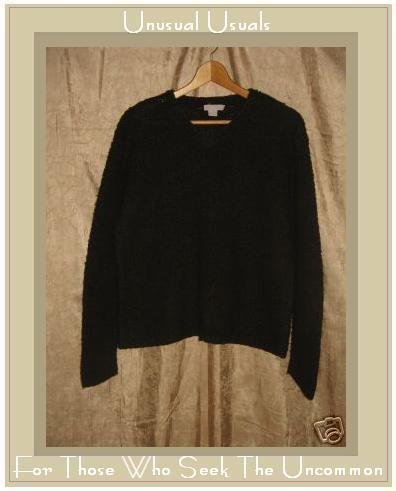 J. Crew Rich Brown Nubby Knit Pullover Sweater Top Large L