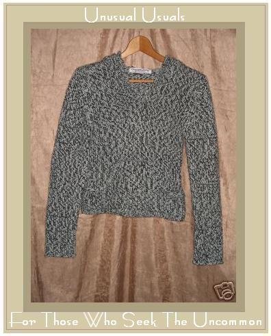 ABSOLUTELY Chocolate Mint Hooded Pullover Sweater Top Small S