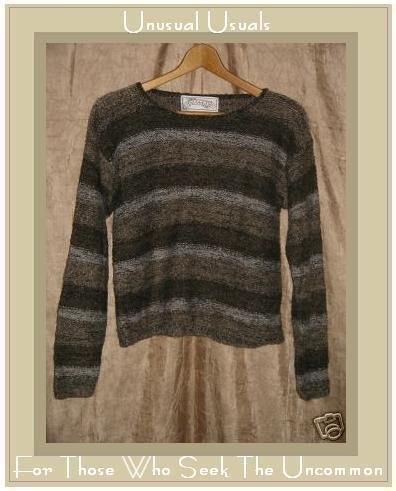 Nuggets Soft Brown Striped Nubby Knit Pullover Sweater Top Small S