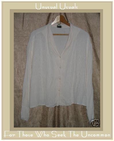 Putumayo Soft Yellow Button Shirt Tunic Top Large L