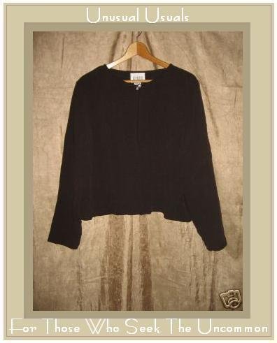 EILEEN FISHER Rich Silk Tunic Top Jacket Medium M