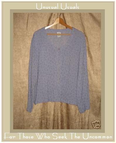 EILEEN FISHER Purple Button Shirt Tunic Top Jacket Medium M