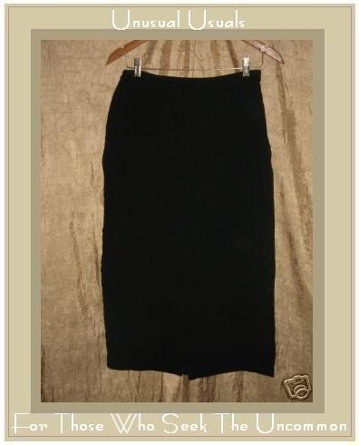 EILEEN FISHER Long Black Knit Skirt Small S