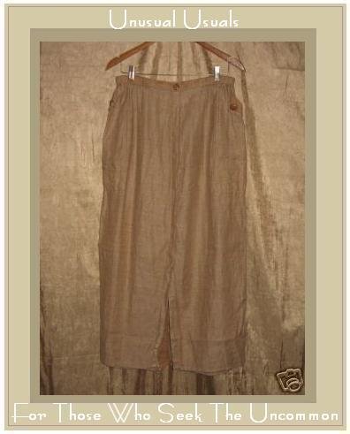 FLAX by Jeanne Engelhart LINEN Succinct Skirt Large L