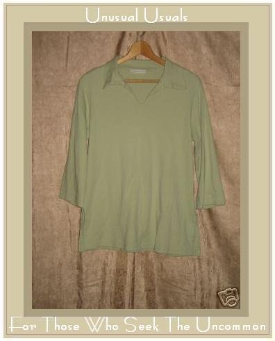 BRYN WALKER Soft Green Knit Pullover shirt top Small S