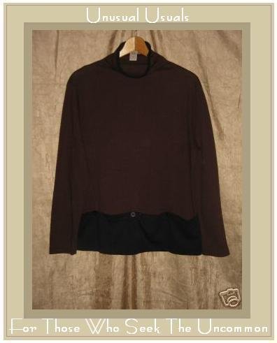 Coldwater Creek Knit Pocket Pullover Tunic Top Medium M