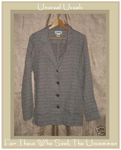 SOLITAIRE Linen Blazer Jacket Top Medium M