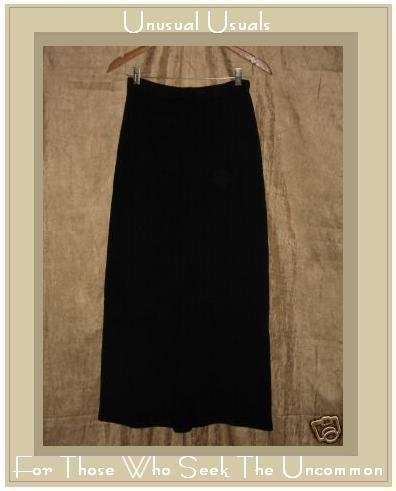 CUT LOOSE Long Black Knit Skirt Medium M