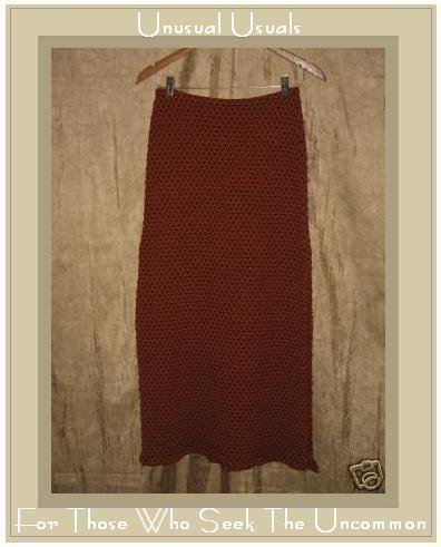 MIND GAMES by IKE & EDDIE Long Knit Geometric Skirt Medium M