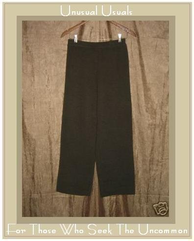 EILEEN FISHER Loose Soft Gray / Brown Merino Wool Pants Small S