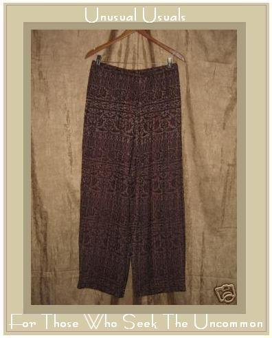 DONNA JESSICA Soft Floral Weave Pants Size 3 XL