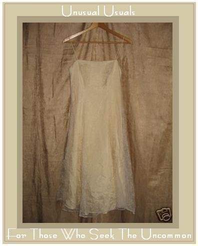 ZUM ZUM Floaty Wispy Floral Tulle White on Cream Dress by Niki Livas Small 5 / 6