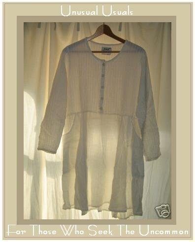 FLAX by Jeanne Engehart Shapely White LINEN Dress Small S