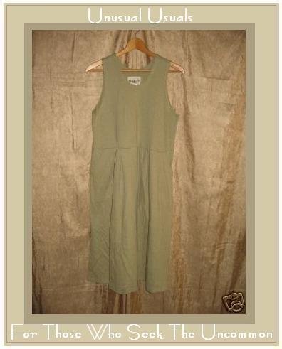 FLAXseeds by Jeanne Engelhart Soft COTTON Jump Dress LARGE L