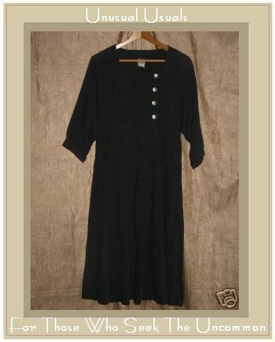 J. Jill LTD. Long Black Shapely Pullover Dress Small S