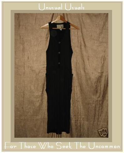 Angelheart Designs Slinky Black Tencel Hoveralls Overalls Engelhart Flax Petite P