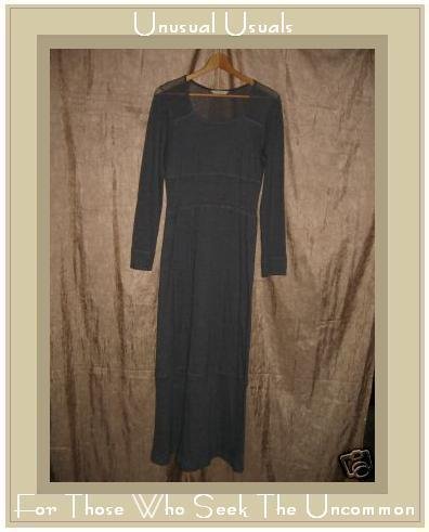 CLOTHESPIN Boutique Soft Gray Light Weight Knit Dress Textured Cotton Dress Small S