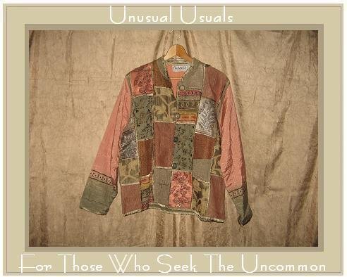 FLASHBACK Funky Boutique Nothing Matches Patchwork Jacket Top Medium M