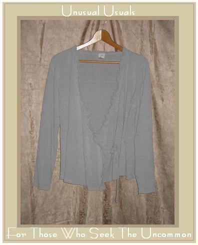 J. JILL Silk Wrapped Pullover Cardigan Sweater Medium M