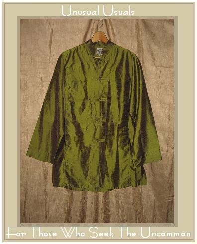 DIVA by Christine Green Silk Asain Tunic Shirt Medium M