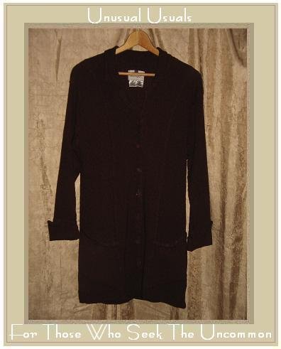 FLAX by Jeanne Engelhart Long Shapely Dreamy Duster Jacket Small S