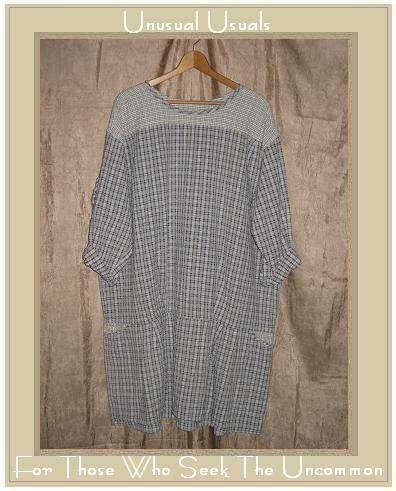 ANGELHEART DESIGNS by Jeanne Engelhart Skirted Tunic Top Shirt FLAX Small S