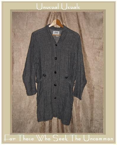 Jeanne Engelhart FLAX linen button Jacket Coat Small S