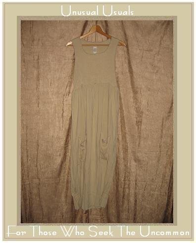 GARB Boutique Long Beige Tencel Rayon Dress Small Medium S M
