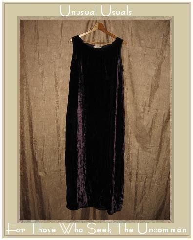 CUT LOOSE Long Purple Velvet Slip Dress SMALL S
