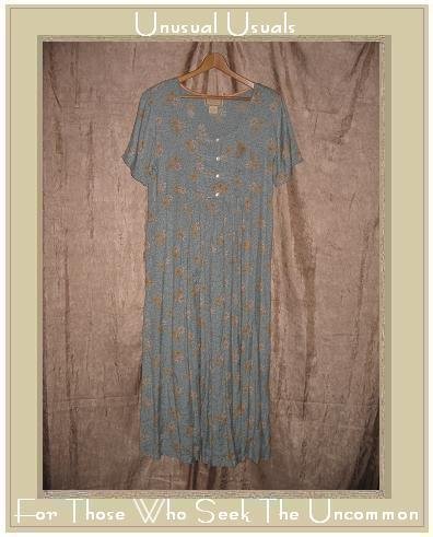 April Cornell Long Floral Seamed Waist Dress Medium M