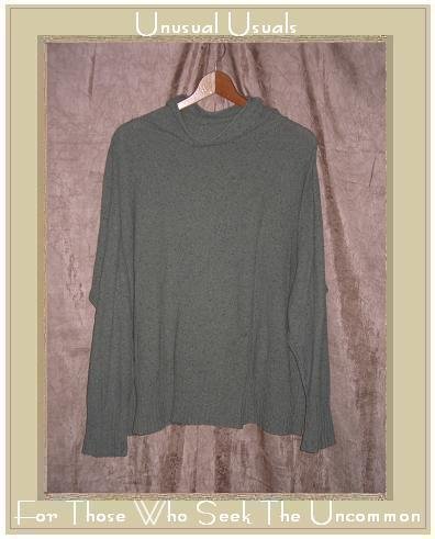 J. Jill Soft Sage Green Light Weight Turtleneck Tunic Sweater Medium M