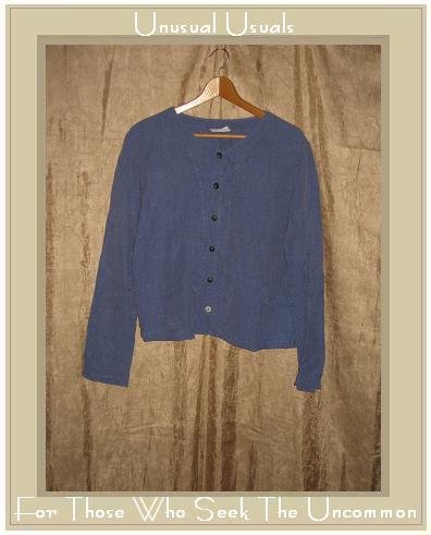 CUT LOOSE Textured Blue Boxy Button Jacket Shirt Top Medium M