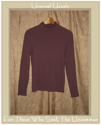 J. Jill Mauve Knit Turtleneck Tunic Top Shirt Small S