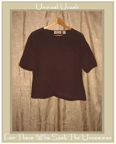 J. Jill LTD. Soft Brown Cotton Knit Pullover shirt top X-Large XL