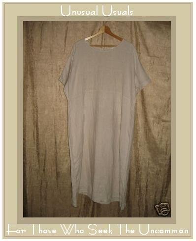 KIKO Comfortable Clothing Long LINEN Pin Tuck Dress 2X