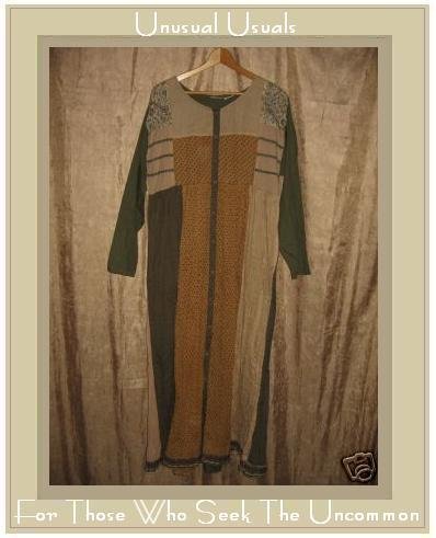 KIKO Comfortable Clothing Long Cotton Patchwork Dress Small S