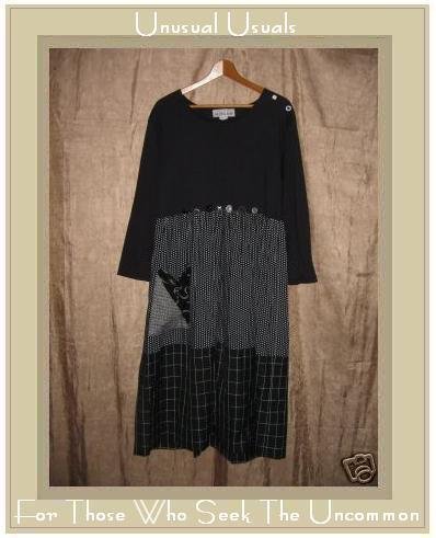 ALEXA RAE Boutique Art to Wear Pullover Dress Size 1 Small S