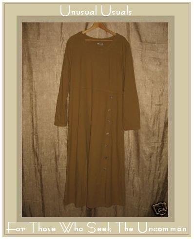 COTTON COTTON Long Earthy Woven Pullover Tunic Dress X-Large XL
