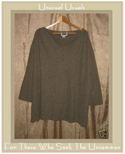 MAGGIE BARNES Soft Nubby Knit Pullover Tunic Top 5X