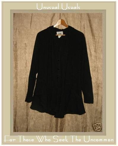 FLAX by Jeanne Engelhart Long Metamorphic Magick Jacket Top Small S