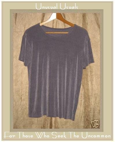 FLAX Slinky Purple Tunic Top Shirt Jeanne Engelhart Small S