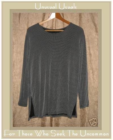 FLAX Slinky Tunic Top Shirt Jeanne Engelhart Small S