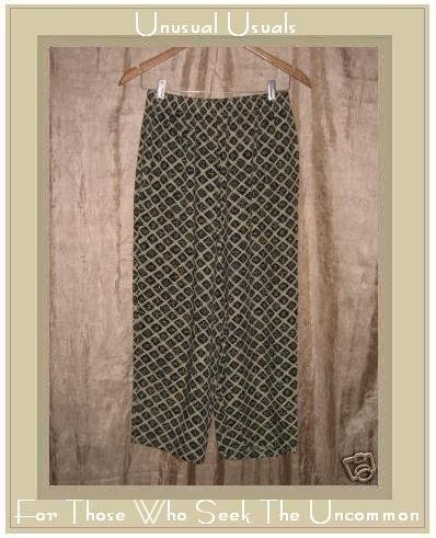 PUTUMAYO Soft Rayon Geometric Floral Pants Small S