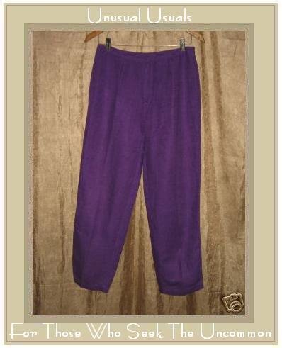 SIGRID OLSEN SPORT Purple Shapely Linen & Rayon Pants Size 8