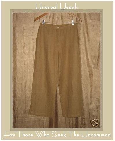 Kindred Spirit Earthy Tan LINEN Pants Small S