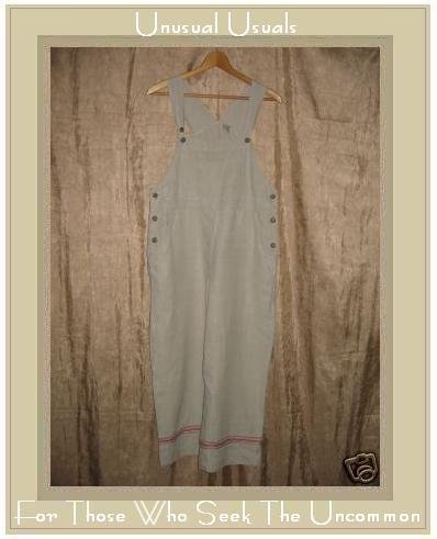 J. JILL Ribbon Trimmed Hemp Overalls Pants SP PS PETITE