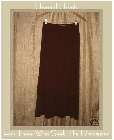 CUT LOOSE Long & Full Lightly Textured Brick Skirt Small S