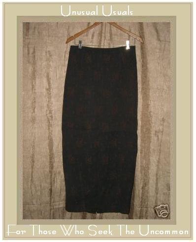 CLEA Boutique Long Lined Ethereal Leaf Skirt Medium M