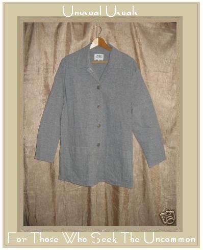 FLAX Jeanne Engelhart Cotton Lycra BLAZER Jacket SMALL S